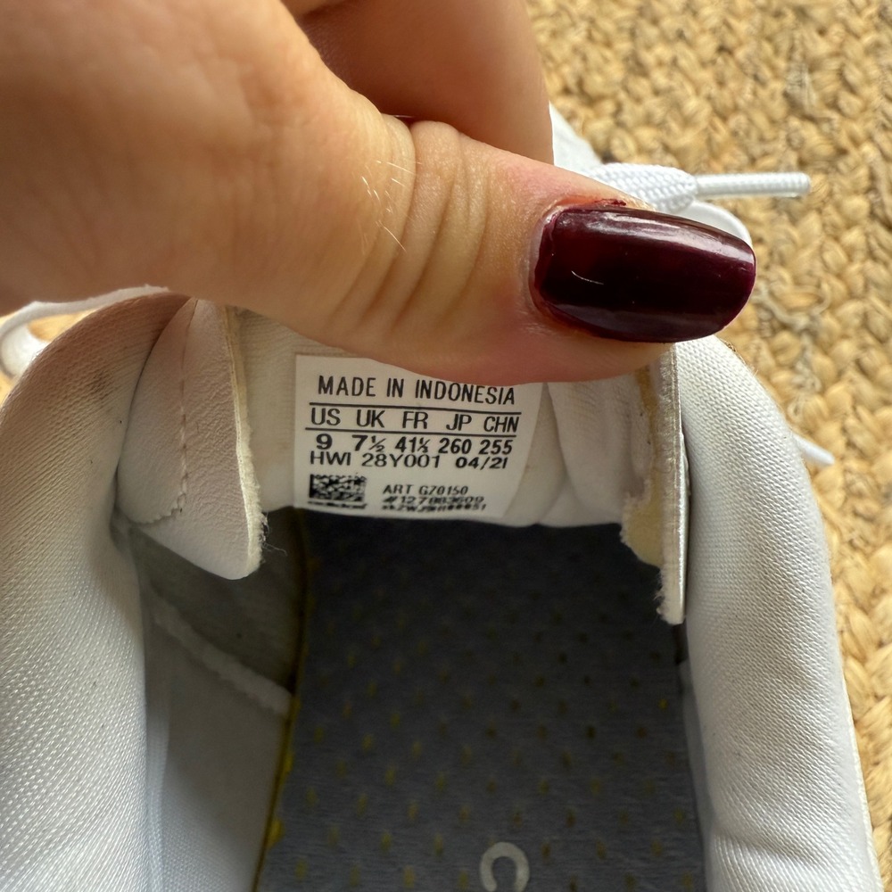 Adidas Grand Court Zebra Print White Leather Sneakers Trainers GZ0150 Womens 9 - Picture 7 of 9
